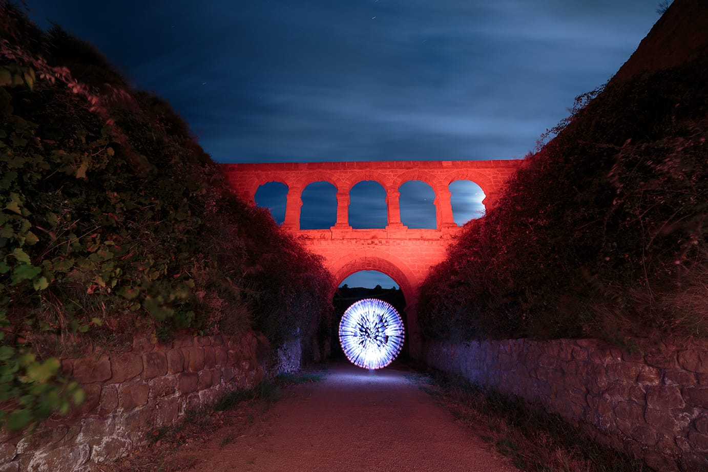Paisaje,arquitectura y lightpainting
